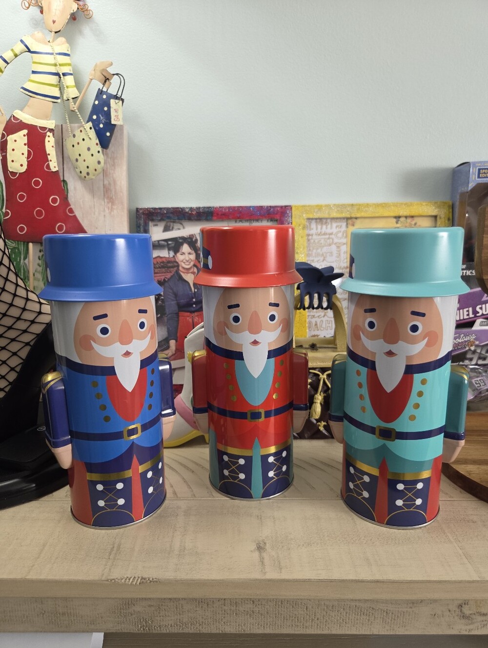 DesignPac Nutcracker Tin Gift Sets, (3) EUC